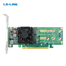 Monostor PCI-E x16 to Quad M.2 NVMe SSD Switch Adapter